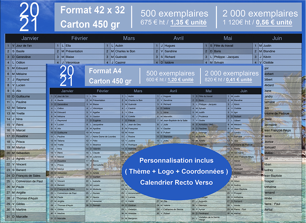 Faites plaisir à vos clients, Calendrier 2021, un classique toujours aussi populaire Faites plaisir à vos clients, Calendrier 2021, un classique toujours aussi populaire