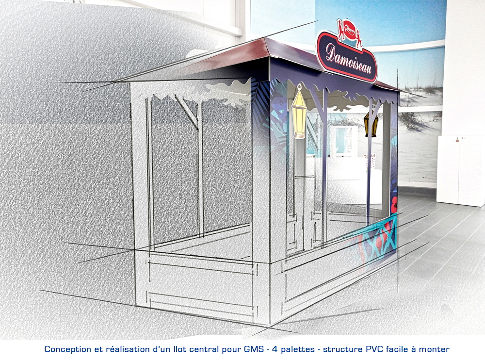 Bureau d'étude PLV, de la création sur mesure à l'impression, puis au montage sur site Bureau d'étude PLV, de la création sur mesure à l'impression, puis au montage sur site