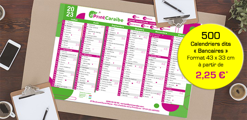 Calendrier 2023, le "bancaire", l'incontourbale cadeau client Calendrier 2023, le "bancaire", l'incontourbale cadeau client