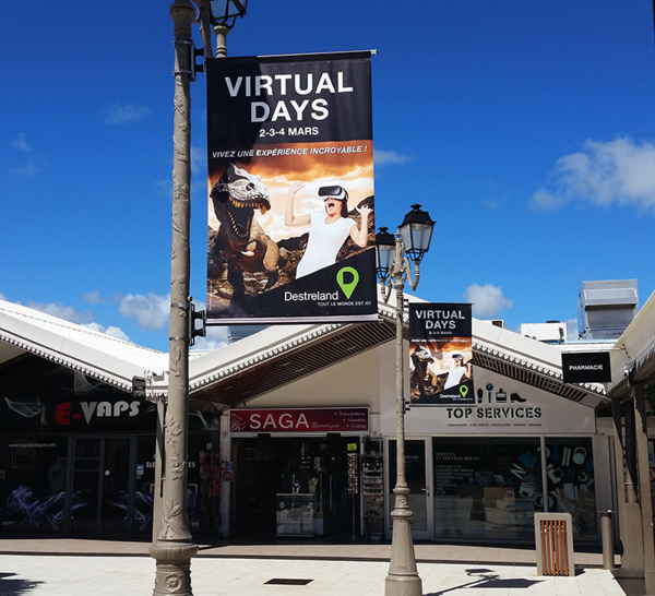 Vitual Days, communication en centre commercial