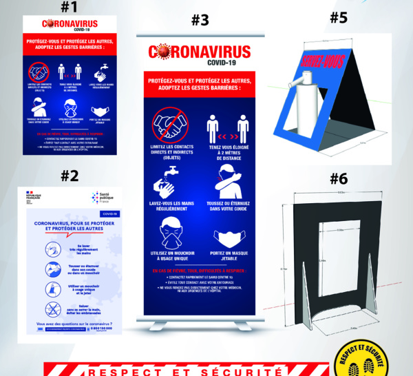 Distanciation sociale & gestes barrières : le kit de protection Covid 19 indispensable pour les établissements reçevant du public