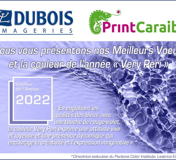 2022, indéfectible partenaire de vos idées "Very Peri" créatives et exaltantes.