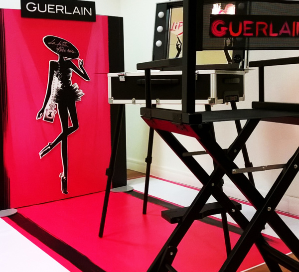 Animation en boutique, stand Guerlain