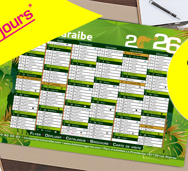 CALENDRIER 2026, LE "BANCAIRE", L'INCONTOURNABLE CADEAU CLIENT - LIVRAISON SOUS 5 JOURS**