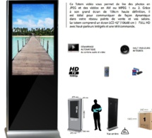 Totem Digital 42" version HD ou Tactile